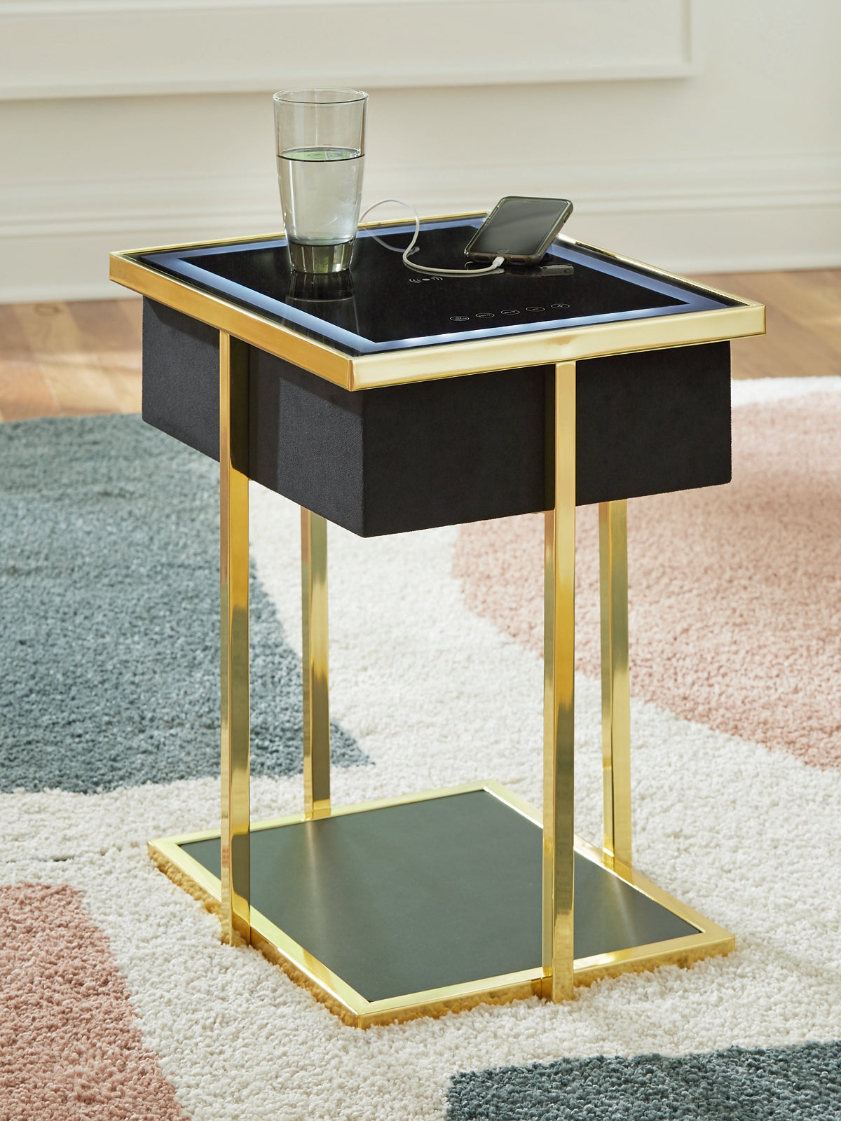 Rexwell Accent Table with Speaker Signature Design by Ashley®