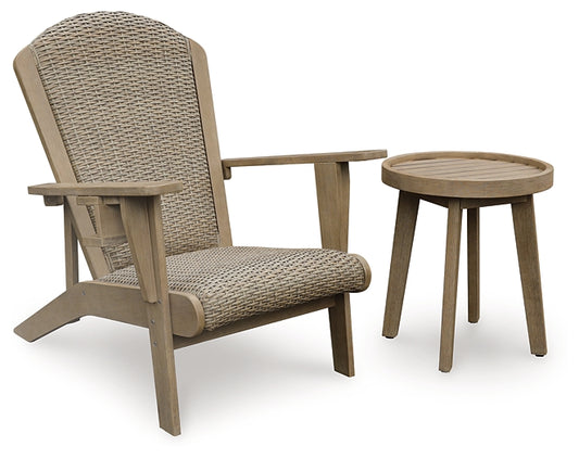 Marina Sun Outdoor Adirondack Chair and End Table Signature Design by Ashley®