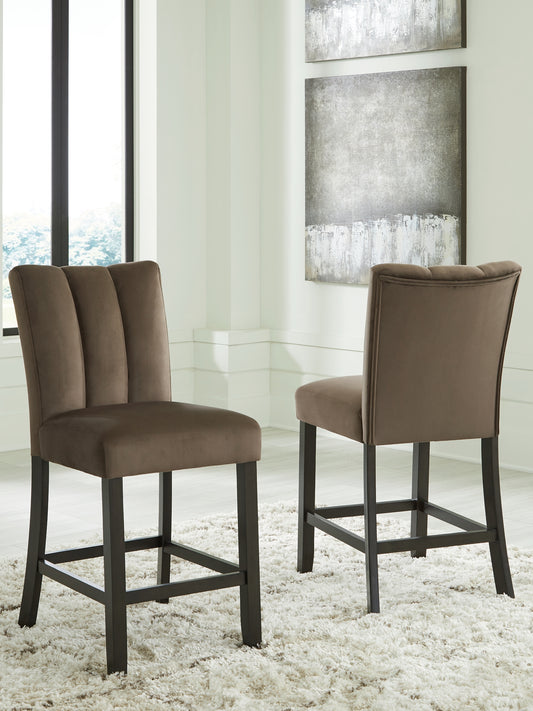 Jeshina Upholstered Barstool (2/CN) Signature Design by Ashley®