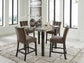 Jeshina Counter Height Dining Table and 4 Barstools Signature Design by Ashley®