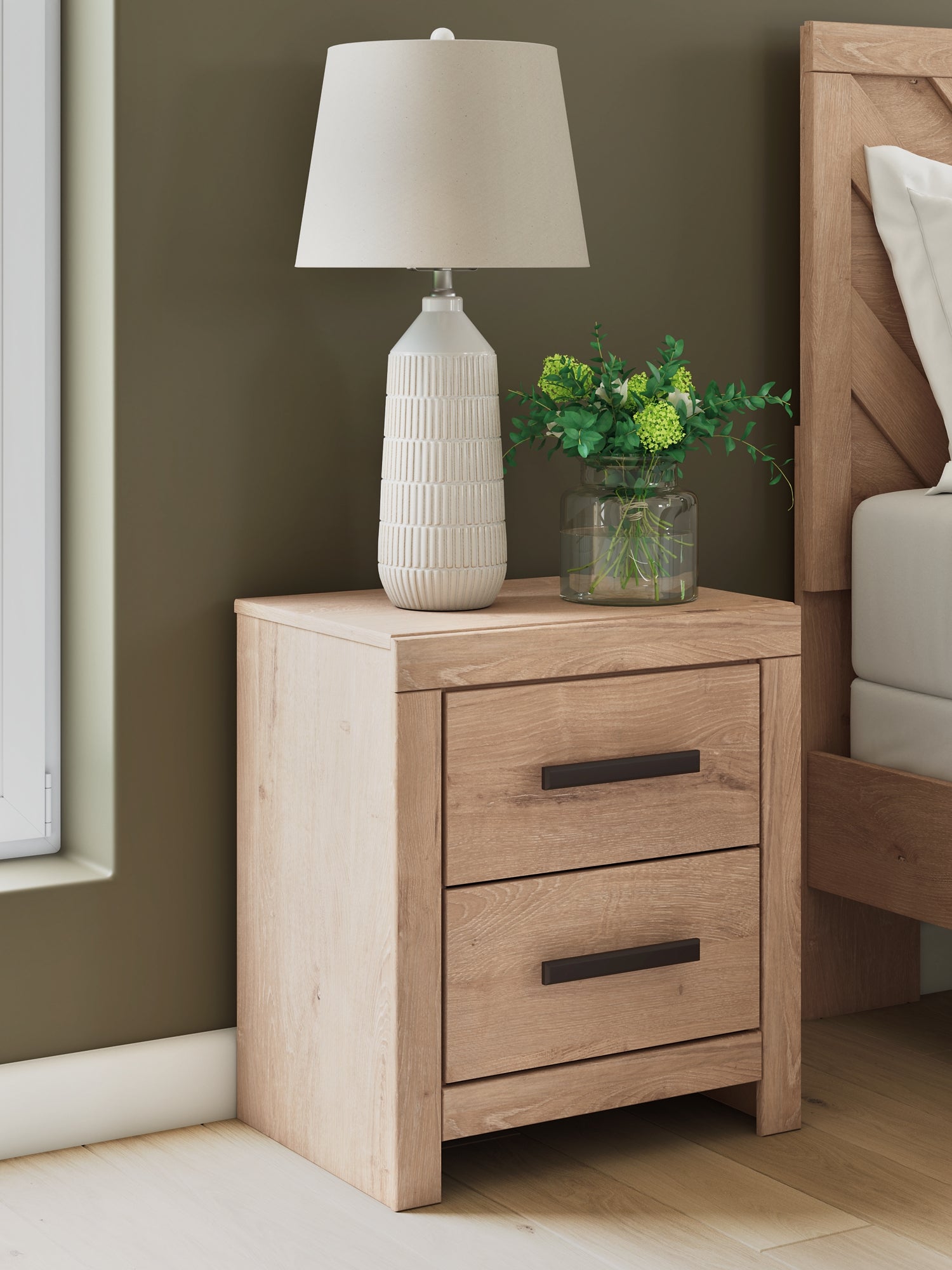 Sanginlane Two Drawer Night Stand Signature Design by Ashley®