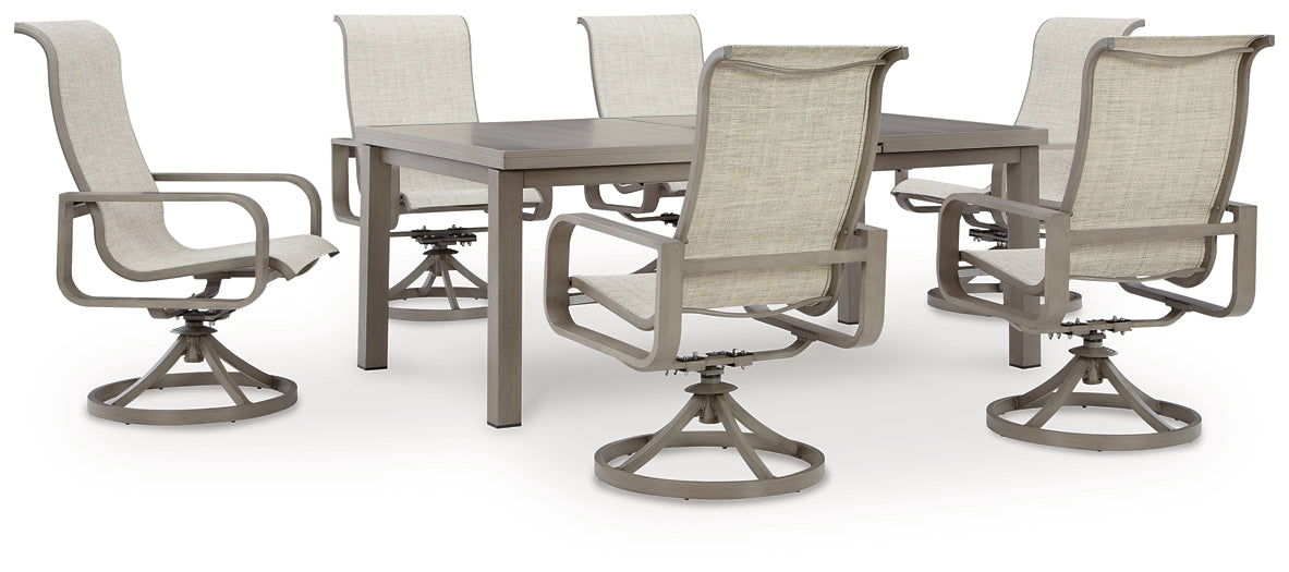 Beach Front Outdoor Dining Table and 6 Chairs Signature Design by Ashley®