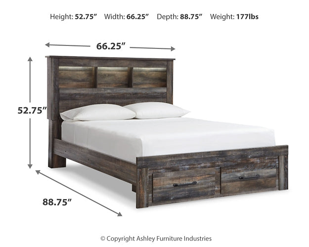 Drystan  Bookcase Bed With 2 Storage Drawers Signature Design by Ashley®