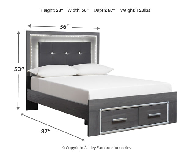 Lodanna  Panel Bed With 2 Storage Drawers Signature Design by Ashley®