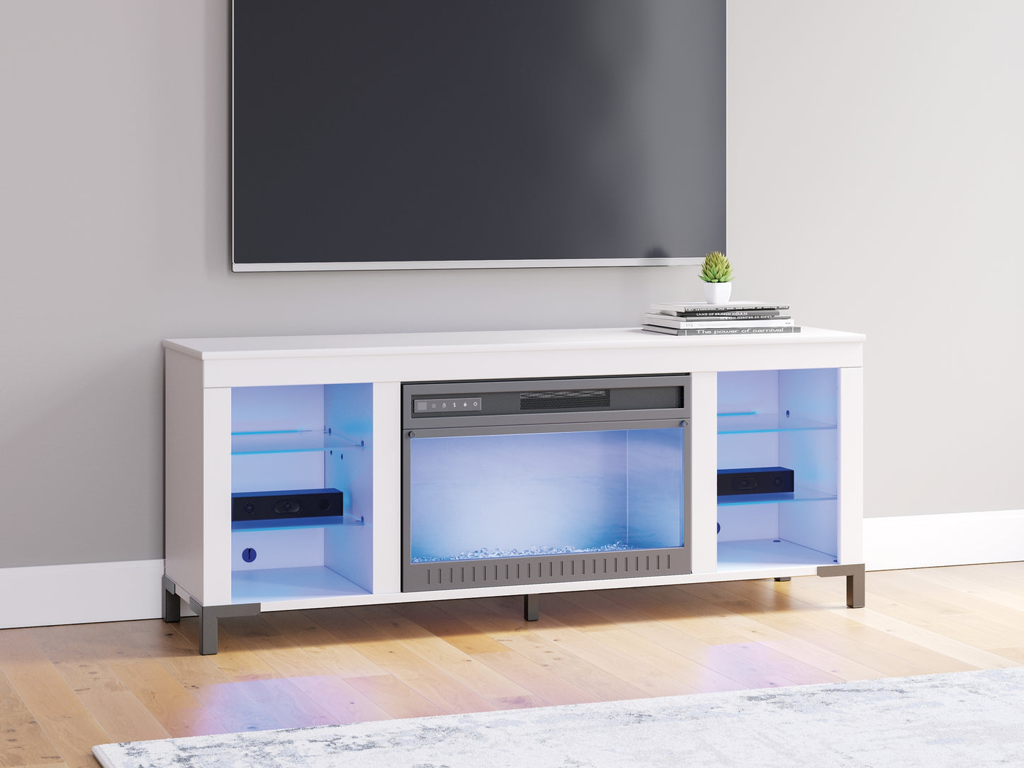 Brollevi TV Stand with Fireplace Signature Design by Ashley®