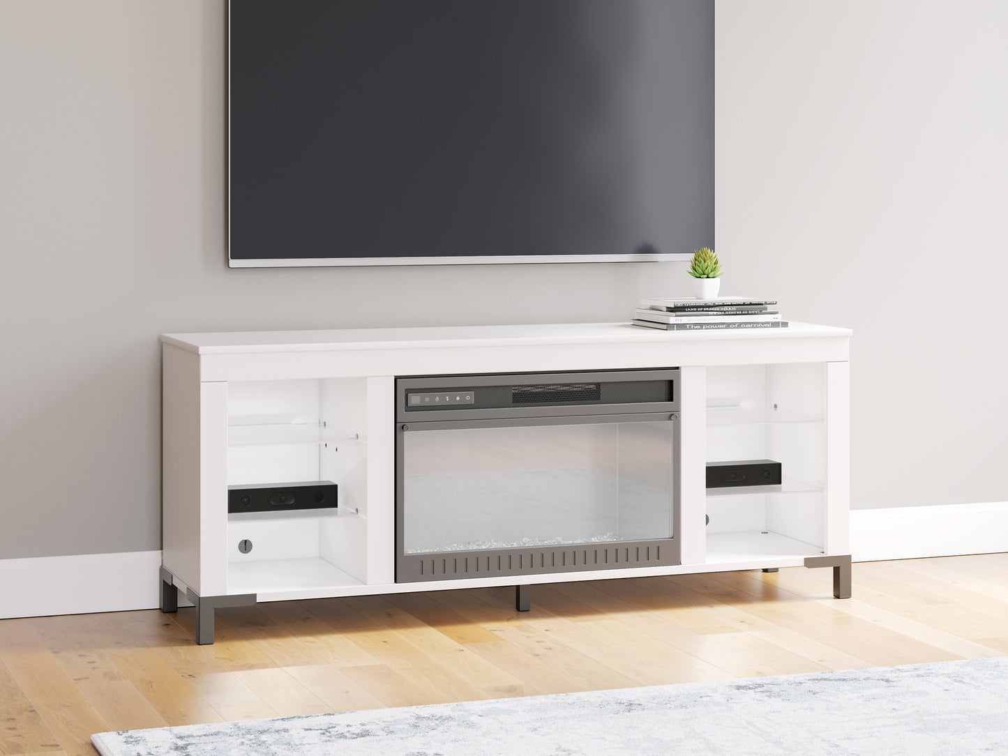 Brollevi TV Stand with Fireplace Signature Design by Ashley®