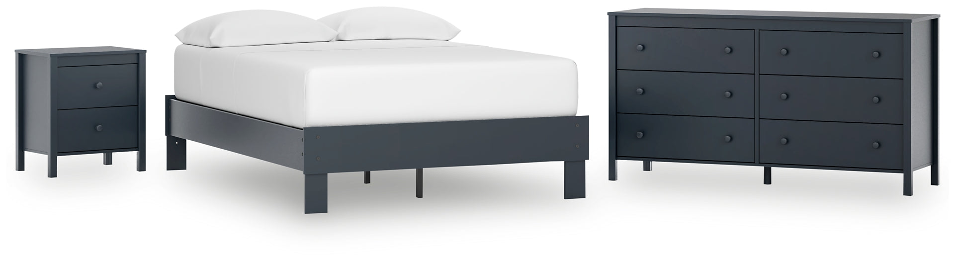 Simmenfort Full Platform Bed with Dresser and Nightstand Signature Design by Ashley®