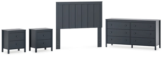 Simmenfort Full Panel Headboard with Dresser and 2 Nightstands Signature Design by Ashley®