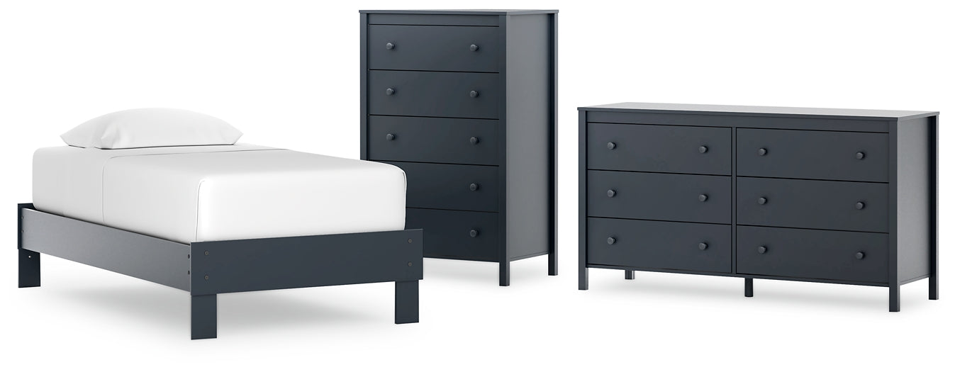 Simmenfort Twin Platform Bed with Dresser and Chest Signature Design by Ashley®