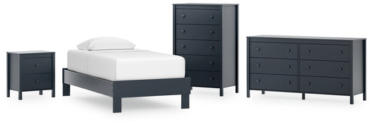 Simmenfort Twin Platform Bed with Dresser, Chest and Nightstand Signature Design by Ashley®