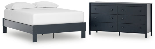 Simmenfort Full Platform Bed with Dresser Signature Design by Ashley®