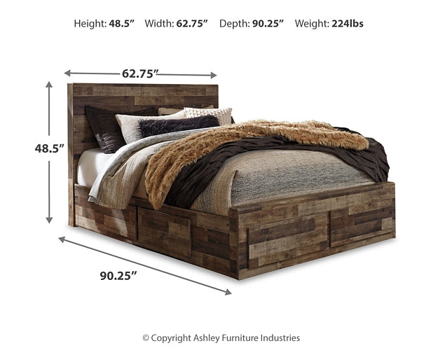 Derekson  Panel Bed With 4 Storage Drawers Benchcraft®