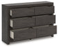 Fraluna Six Drawer Dresser Signature Design by Ashley®