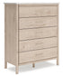 Cadmori Queen Upholstered Panel Bed with Mirrored Dresser, Chest and Nightstand Signature Design by Ashley®