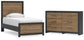 Vertani Twin Panel Bed with Dresser Signature Design by Ashley®