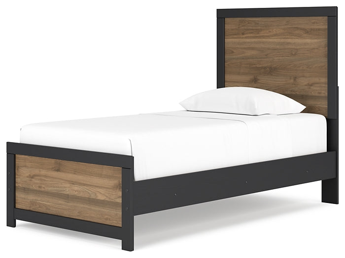 Vertani Twin Panel Bed with Dresser Signature Design by Ashley®