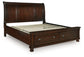 Porter California King Sleigh Storage Bed Millennium® by Ashley