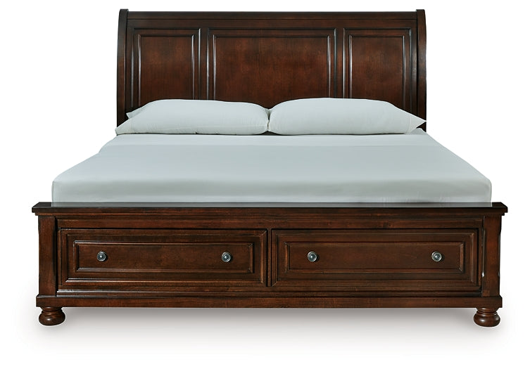 Porter California King Sleigh Storage Bed Millennium® by Ashley