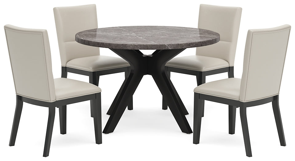 Glinari Dining Table and 4 Chairs Signature Design by Ashley®