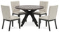 Glinari Dining Table and 4 Chairs Signature Design by Ashley®