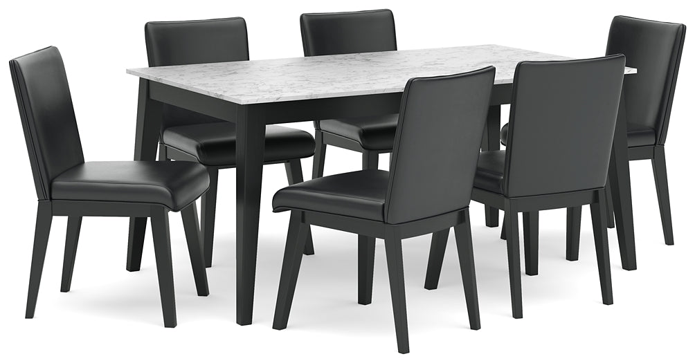 Jettaya Dining Table and 6 Chairs Signature Design by Ashley®