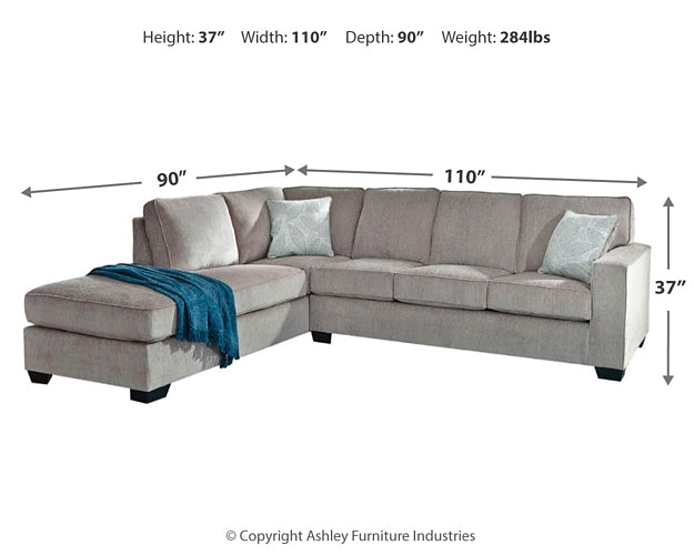 Altari 2-Piece Sleeper Sectional with Chaise Signature Design by Ashley®