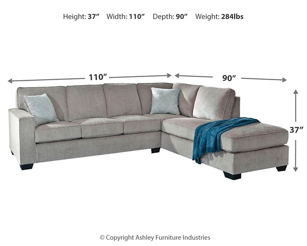 Altari 2-Piece Sleeper Sectional with Chaise Signature Design by Ashley®