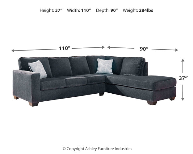 Altari 2-Piece Sleeper Sectional with Chaise Signature Design by Ashley®