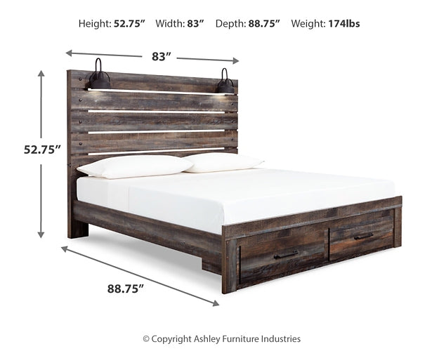 Drystan  Panel Bed With 2 Storage Drawers Signature Design by Ashley®