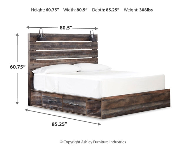 Drystan  Panel Bed With 4 Storage Drawers Signature Design by Ashley®