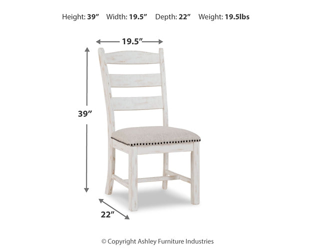 Valebeck Dining UPH Side Chair (2/CN) Signature Design by Ashley®