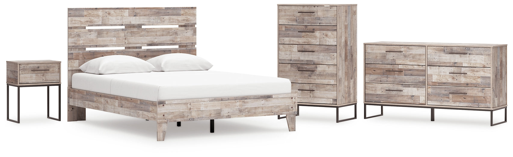 Neilsville Queen Platform Bed with Dresser, Chest and Nightstand Signature Design by Ashley®