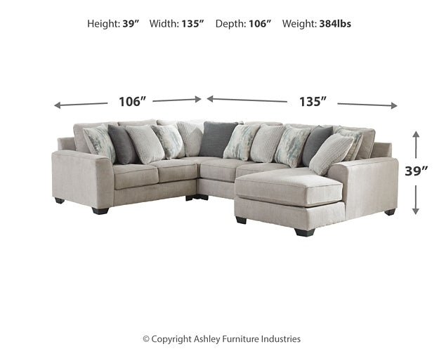 Ardsley 4-Piece Sectional with Chaise Benchcraft®