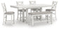 Robbinsdale Counter Height Dining Table and 4 Barstools and Bench Signature Design by Ashley®