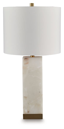 Linderfield Alabaster Table Lamp (1/CN) Signature Design by Ashley®