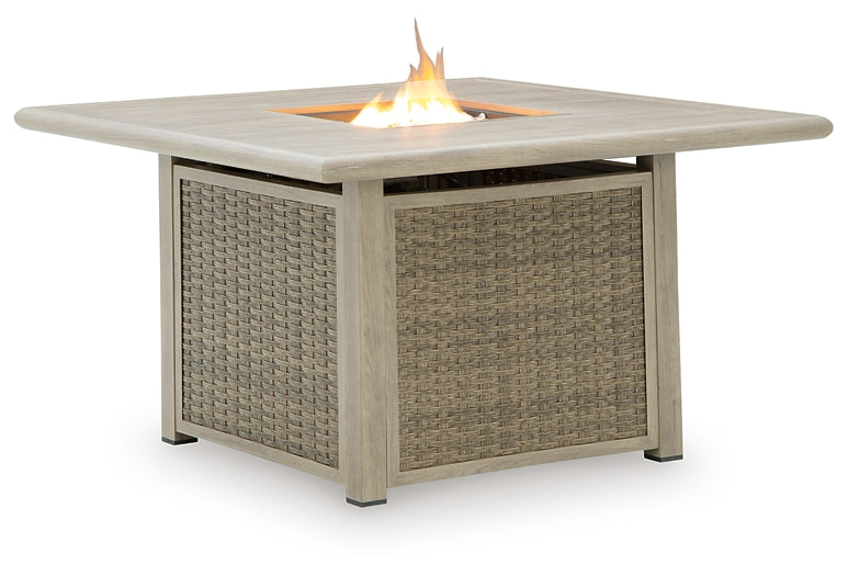 Cliff Trails Square Fire Pit Table Signature Design by Ashley®