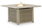 Cliff Trails Square Fire Pit Table Signature Design by Ashley®