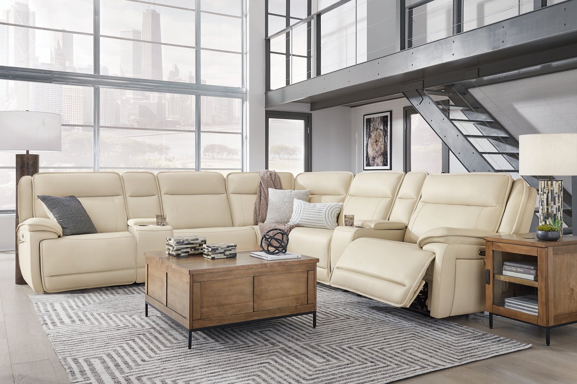 Double Deal 7-Piece Reclining Sectional with 2 Consoles Signature Design by Ashley®