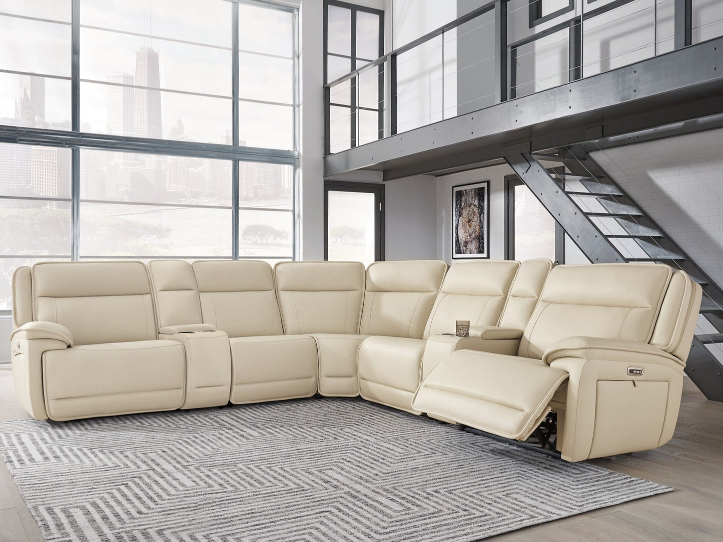 Double Deal 7-Piece Reclining Sectional with 2 Consoles Signature Design by Ashley®