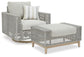 Seton Creek Outdoor Lounge Chair and Ottoman Signature Design by Ashley®