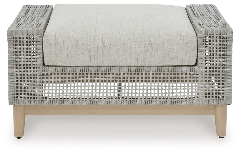 Seton Creek Outdoor Lounge Chair and Ottoman Signature Design by Ashley®