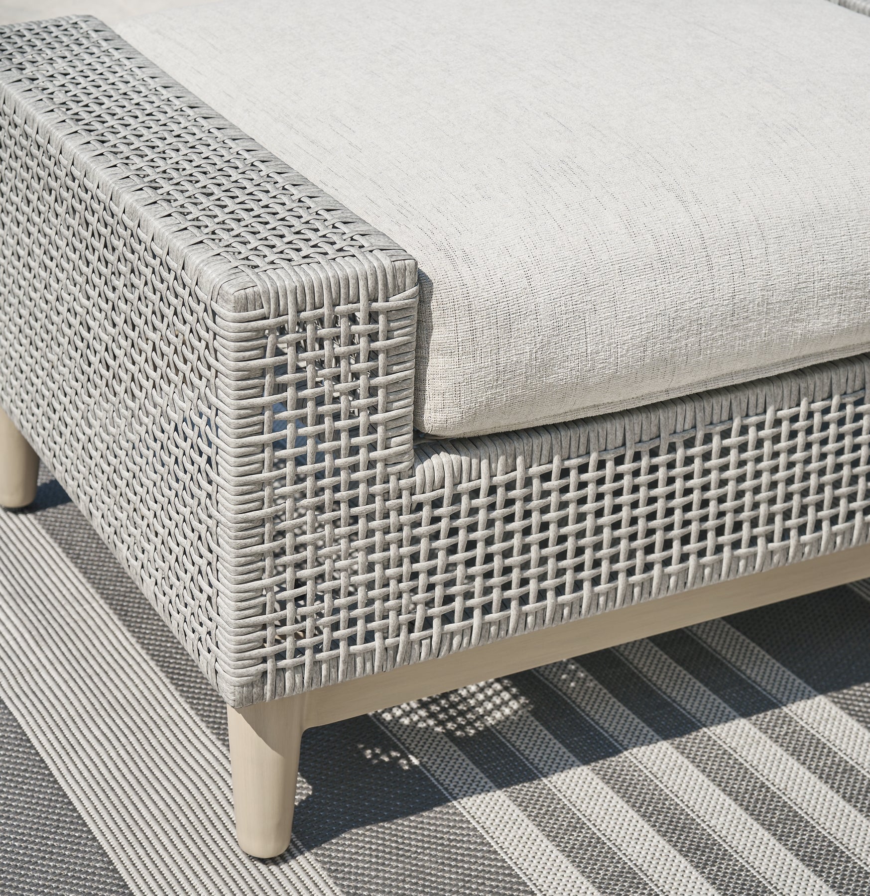 Seton Creek Outdoor Lounge Chair and Ottoman Signature Design by Ashley®