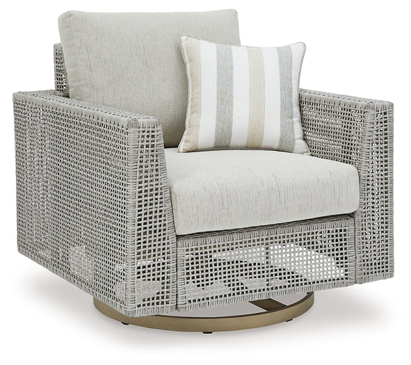 Seton Creek Outdoor Lounge Chair and Ottoman Signature Design by Ashley®