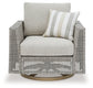 Seton Creek Outdoor Lounge Chair and Ottoman Signature Design by Ashley®
