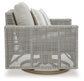 Seton Creek Outdoor Lounge Chair and Ottoman Signature Design by Ashley®