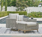 Seton Creek Outdoor Lounge Chair and Ottoman Signature Design by Ashley®