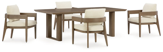 Serene Bay Outdoor Dining Table and 4 Chairs Signature Design by Ashley®