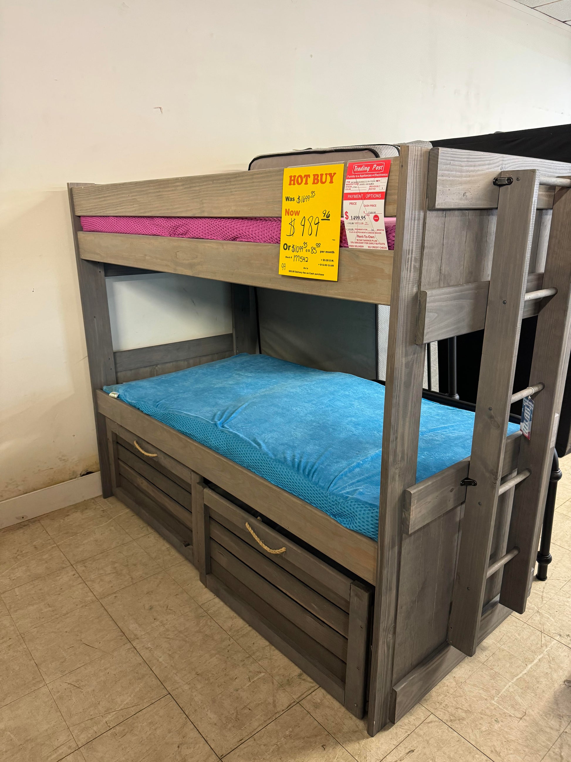 Gray Used Bunkbed Simply Bunkbed