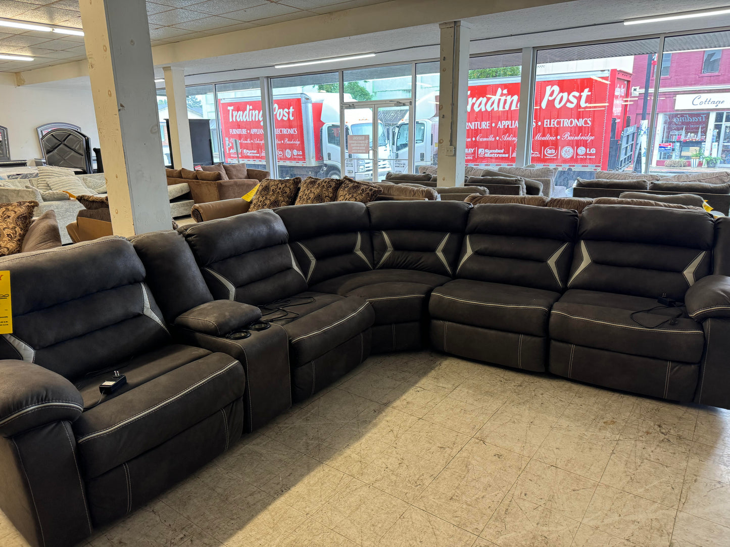 Kincord Used Power Reclining Sectional Ashley Furniture