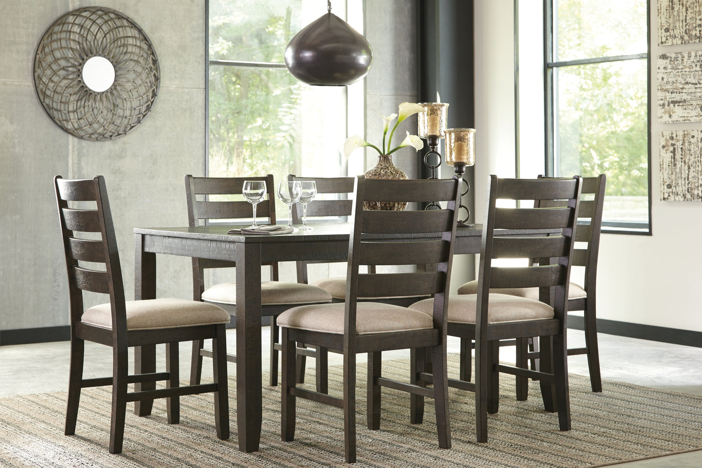 Rokane Dining Room Table Set (7/CN) Signature Design by Ashley®